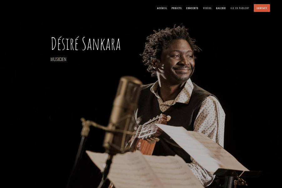 LesCrayons.net - Web design - Site Désiré Sankara