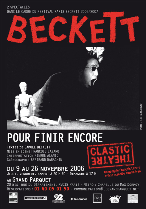 Aurélie Vilette © Les Crayons .net - Graphisme - Affiche "Beckett" - Clastic Théâtre